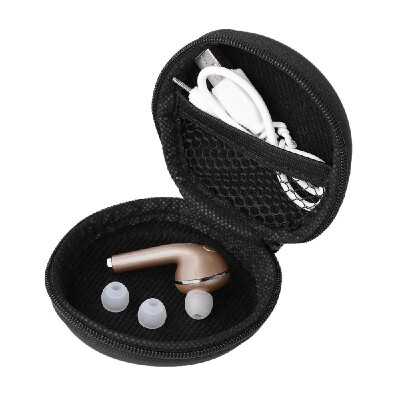 

V1 Bluetooth Stereo Headphone In-ear Wireless Earphone Bluetooth 41 Hands-free with Mic Headset with Storage Bag Rose Gold