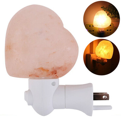 

YouOKLight 7W Warm White Salt Lamp Heart-shaped Wall Decoration Night Light 120V 1PC