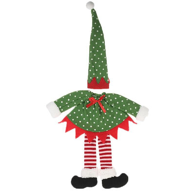 

Elf Cloth Style Christmas Wine Bottle Cover Champagne Wrap Hat Clothes Christmas Party Decoration Ornaments