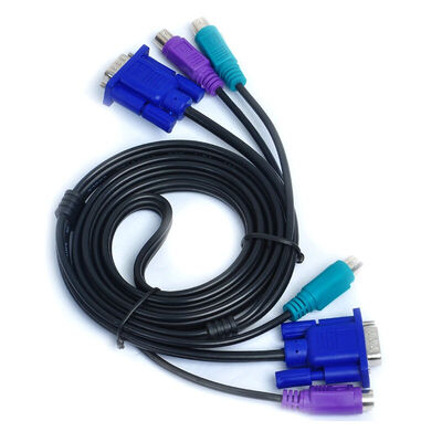 

Sanbao SANBAO SKV-B300 KVM three parallel PS2 mouse keyboard VGA cable KVM switch cable dedicated line male to female 3 meters
