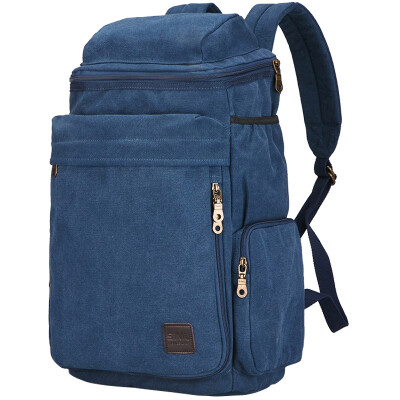 

Simo SIMU backpack shoulder bag fashion wild casual sports canvas bag backpack 15-inch computer bag 1612 blue