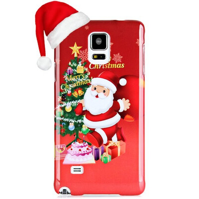 

Phone Case PC Material Back Case Cover with Santa Claus Pattern for Samsung Galaxy Note 4 N9100