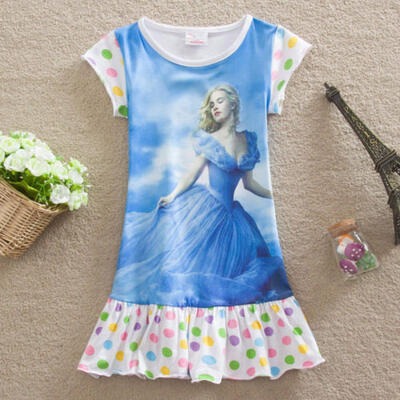 

Baby Girls Kids Princess Party Prom Cinderella Fancy Dress Outfit Costume 2-7T T