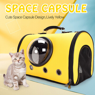 

Space Capsule Bubble Pet Handbag Carrier for Cats Dogs Waterproof Breathable Soft- sided Pet Travel Carrier with Transparent Win