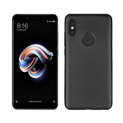 

Goowiiz Phone Case For Xiaomi Redmi 55 Plus5ANote 5Note 5 Pro Luxury Ultra-thin Carbon Fiber Soft Silicone Complete protection