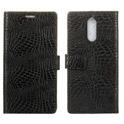 

MOONCASE Vodafone Smart N9 Crocodile Leather Case - Black