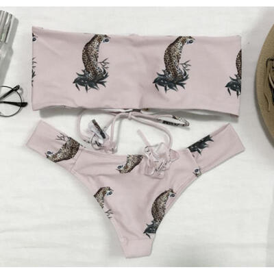 

Sexy Women Swimwear Bandage Bikini Set Padded Bra Bathing Suit Push-up Swimsuit