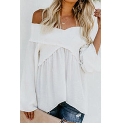 

Fashion Women Ladies Summer Loose Casual Chiffon Long Sleeve Shirt Tops Blouse
