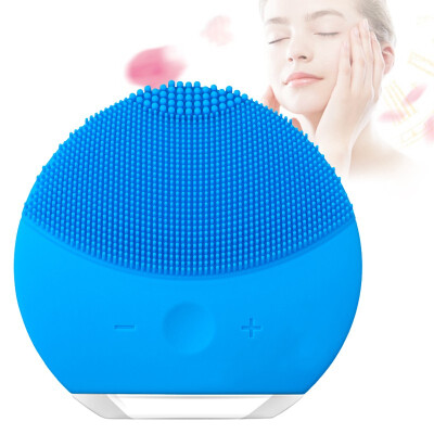 

Sonic Facial Cleansing Rechargeable Silicone Brush Heads Pore Dirt Removal Pimple Face Improvement Skin Oil Control Face Clean