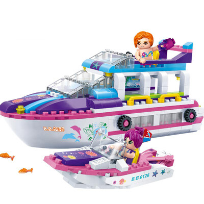 

Bang Bao small particles puzzle pieces of wood children &39s toys birthday gift - yacht marina 6140