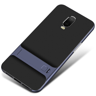 

Goowiiz Phone Case For OnePlus 6T Fashion Slim Shockproof Silicone TPU PC Hard Bracket