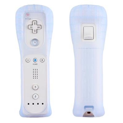 

New 1pc White Remote Controller For Nintendo Wii + Case Skin Wireless