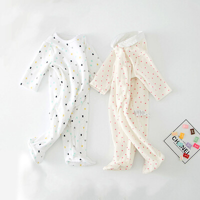 

new born babies jumpsuits sleeping clothing long sleeve velvet thermal underwear winter 2018 style