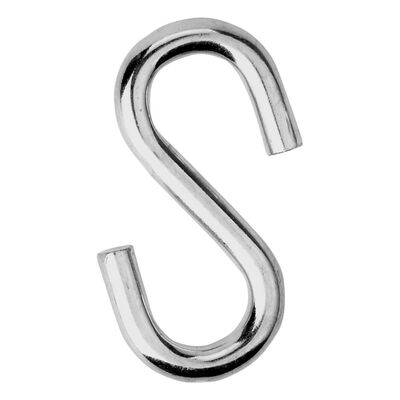 

UpperX Heavy Duty S Hooks Ultra Thick Hammock S Shaped Hooks Galvanized Utility Hanger Pack of 2