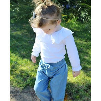

2PCS Toddler Kids Baby Girls Clothes Outfits T-shirt Tops Denim Jeans Pants Set