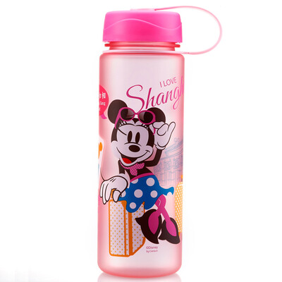 

Jingdong Supermarket] Disney (Disney) children cups plastic straight drinking kettle leaky youth water bottle baby baby cup baby drink cup 5240 blue Mickey abstract