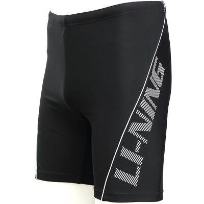 

Li Ning LI-NING swimsuits men&39s knees&knees five hot springs swimming trunks comfortable fitness swimming trousers leisure men&39s swimsuit LSSL133 black