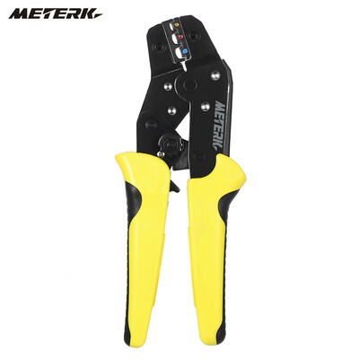 

Meterk Professional Wire Crimper Engineering Ratchet Terminal Crimping Pliers JX-06WF 025-6 mm2 Bootlace Ferrule Crimper Crimping