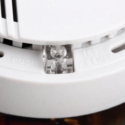 

Fire Smoke Sensor Detector Alarm Tester Home Security System Cordless White US