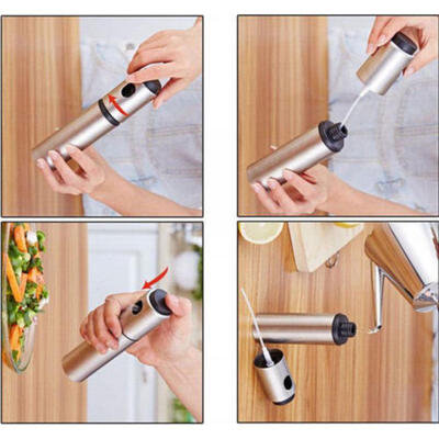 

Oil Pump Spray Bottle Olive Can Tool Pot Cooking Stainless Steel BBQ Tool
