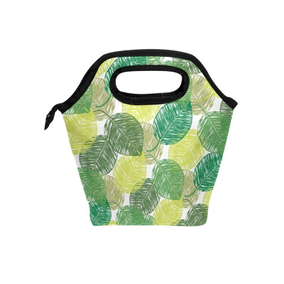 

Lunch Bag Tote Bag Leaves Travel Picnic Organizer Lunch Holder Handbags Lunch Bag Box for Office