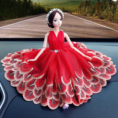 

1Pcs Beautiful Dolls Sweet decorative doll wedding special handmade Doll car interior display decorations accessories