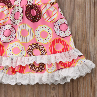 

Boutique Baby Girls Kids Dress Ruffle Lace Princess Party Dress Headband Outfits