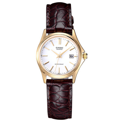 

CASIO watch simple steel belt quartz ladies watch LTP-1183Q-7A