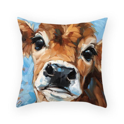 

45cm45cm Super clear Farm wind cow pattern super soft throw pillow covers couch cushion covers decorative pillows