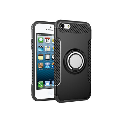 

Fivice iphone 55s5SE case PC metal ring shell magnetic car bracket TPU phone case
