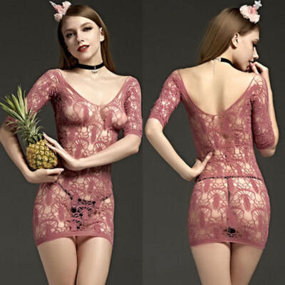 

Womens-Sexy-Lingerie-Fishnet-floral-Dress-Sleepwear-Clubwear-COSPLAY-Babydoll