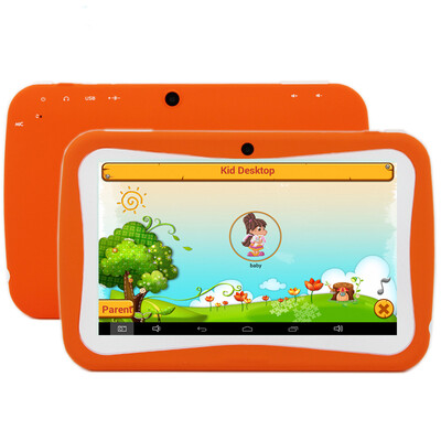 

Таблица 7-дюймовый Quad ядро Дети Дети таблетка PC 8GB RK3126 Android 5.1 MID двойственный камера & Обучающие игры App подарок на