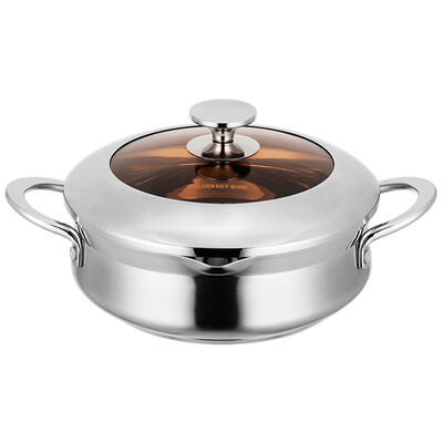 

Golden Key GOLDEN KEY soup hot pot 28cm stainless steel Royal Royal kitchen thicker multi-purpose pot