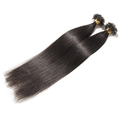 

100 Remy Hair Human Hair Extensions U Tip Hair Extensions Straight Silky Hair