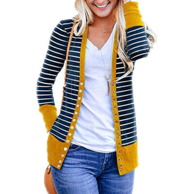 

Women Cardigan Long Sleeve Solid Open Front Knit Sweater Cardigan -XL