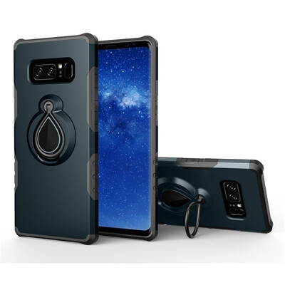 

Fivice Samsung Galaxy NOTE 9 Case TPU Water Drop Ring Stand Car Power Magnetic Drop-proof Phone Case