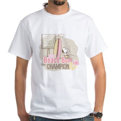 

CafePress - Snoopy Lil Beach Bum T-Shirt - 100 Cotton T-Shirt White