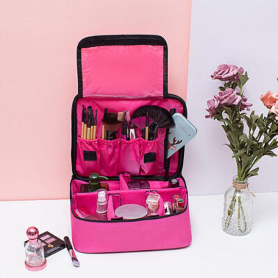 

Travel Cosmetic Storage MakeUp Bag Folding Hanging Toiletry Wash Organizer Pouch