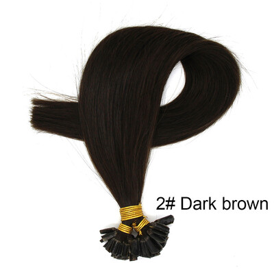 

Womens Fusion Pre Bonded UNAIL Kertain Tip Real Human Hair Extensions Straight Thick 1gs 50S