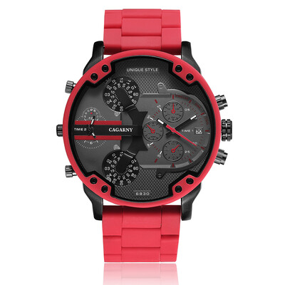 

SKEMI 6830 Quartz Man Watch Unique Fashion Sport Casual Brand Clock Japanese Original Movement Stainless Steel Strap Waterproof Wr