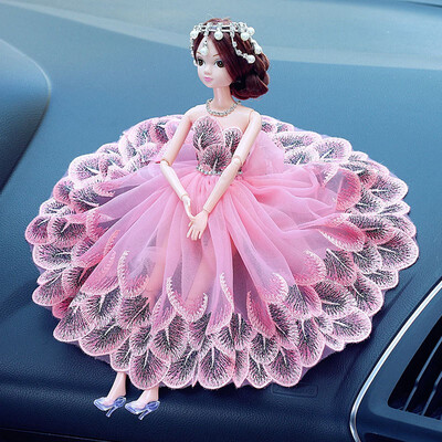 

1Pcs Beautiful Dolls Sweet decorative doll wedding special handmade Doll car interior display decorations accessories