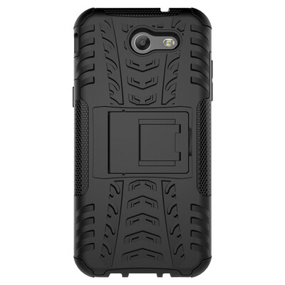

Fivice Samsung J3 prime Case TPU anti-fall tire pattern back clip bracket phone case