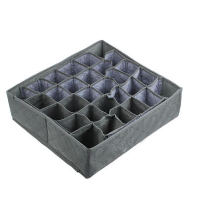 

Storage Box 30 Cells Foldable Bamboo Charcoal Underwear Socks Drawer Organizer X