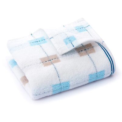 

Grace towels home textiles cotton strong absorbent soft&comfortable facial towel blue 88g 74 33cm