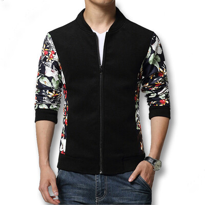 

Men Jackets And Coats Spring 2016 Jacket Men Fashion Pattern Manteau Homme Spring Autumn Sportswear Men Slim Coats Plus Size 5XL