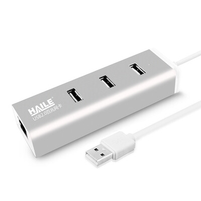 

Le Hai (Хайле) HU-301Y USB2.0 проводной Fast Ethernet USB в кабель RJ45 интерфейс Apple Mac Pro ноутбуков Внешний LAN конвертер Silver