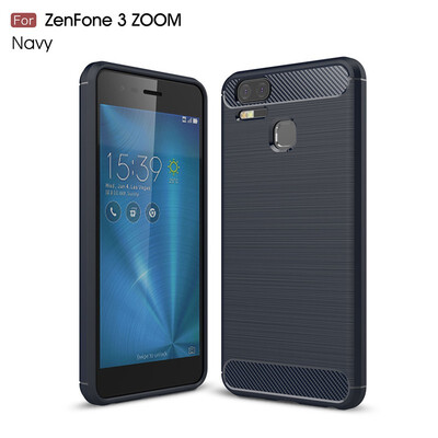 

Fivice Asus Zenfone 3 Zoom S ZE553KL case Luxury brushed carbon fiber TPU soft shell