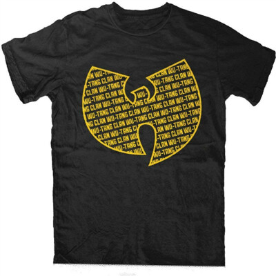 

Wu Tang Clan Mens Repeat Logo T-shirt Black