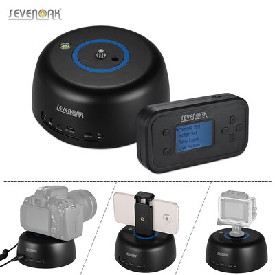 

Sevenoak SK-EBH04 Wireless Electronic Panoramic Time Lapse Video Tripod Ball Head Built-in Rechargeable Battery with Remote Contro
