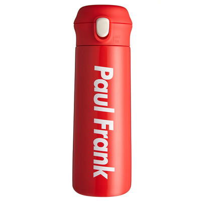 

Big mouth monkey Paul Frank mug portable business boys&girls car student couple cups one button cover children 316 stainless steel cup 500ml net red PFD056